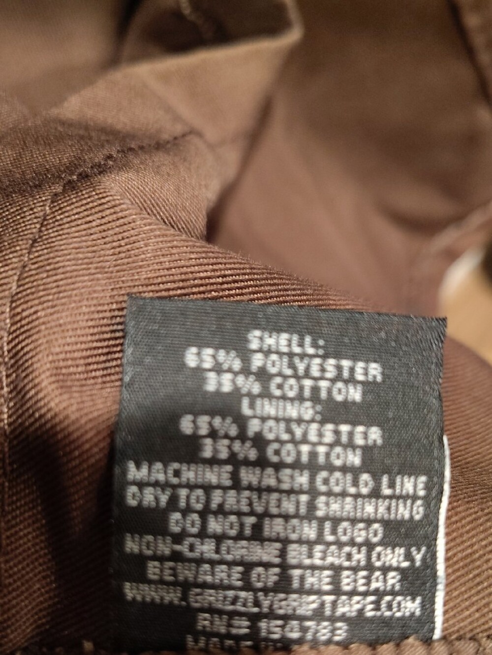 Grizzley Men's Size L Brown Lightweight Pockets Work Shirt Jacket WM - Picture 14 of 15